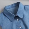 Round Neck Detachable Collar Adjustable Straps Shirt Collar Elegant Denim Fake Collar  Student