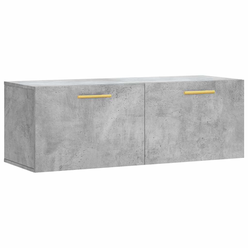 Vidaxl Wall Cabinet, Concrete Gray, 100X36.5X35 Cm