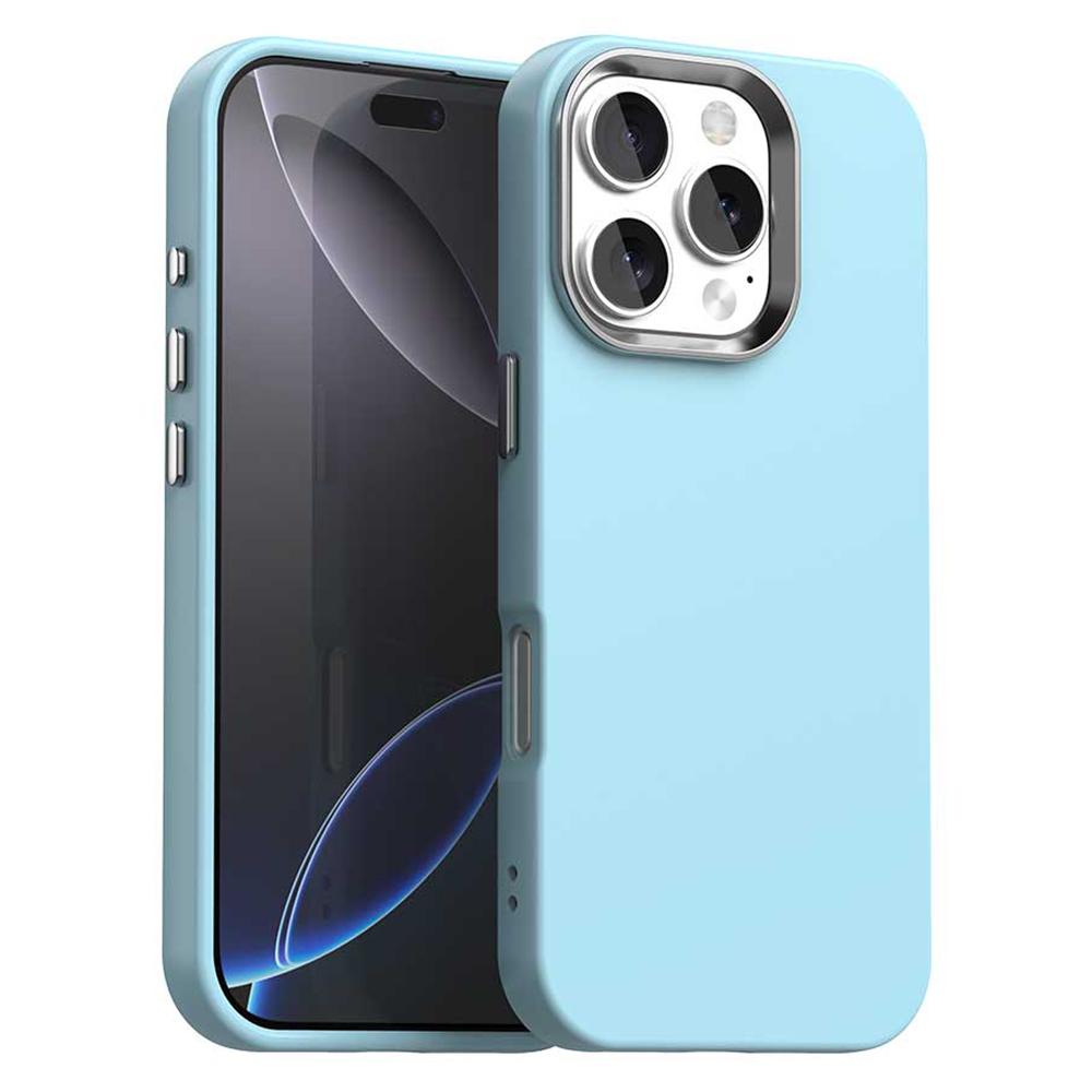 

For iPhone 16 Pro Case TPU+TPE Anti Drop Protection Phone Cover Blue