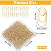 200 Pcs Gold Paper Clips, Metal Heart Paper Clips, Mini Gold Paperclips, Cute Binder Clips for Document Note Sorting, Wedding Decoration, Crafts,