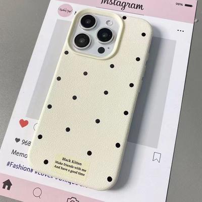 Phone Case for iPhone 16 15 14 13 12 11 Pro Max iPhone 11 13 16 15 14 12 Polka Dots  Phone Case Cover