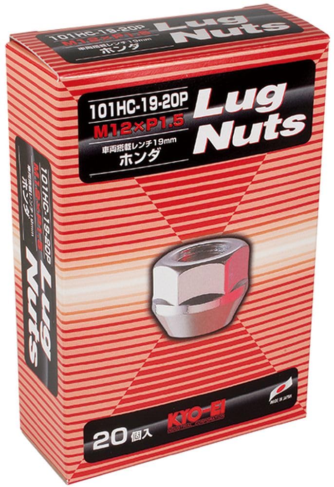 

Lug Nut 20 Type M12 x KYO-EI [Quantity pieces] [Through 19HEX] P1.5 101HC-19-20P