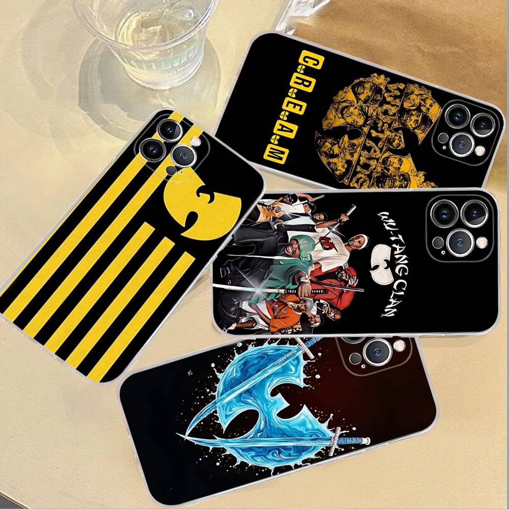 W-wu T-tang Clan Gruppo Musicale Hip-hop Adatto per Custodia Telefono IPhone 16 15 Promax IPhone 14 11 12 High End 13 Pro Silicone