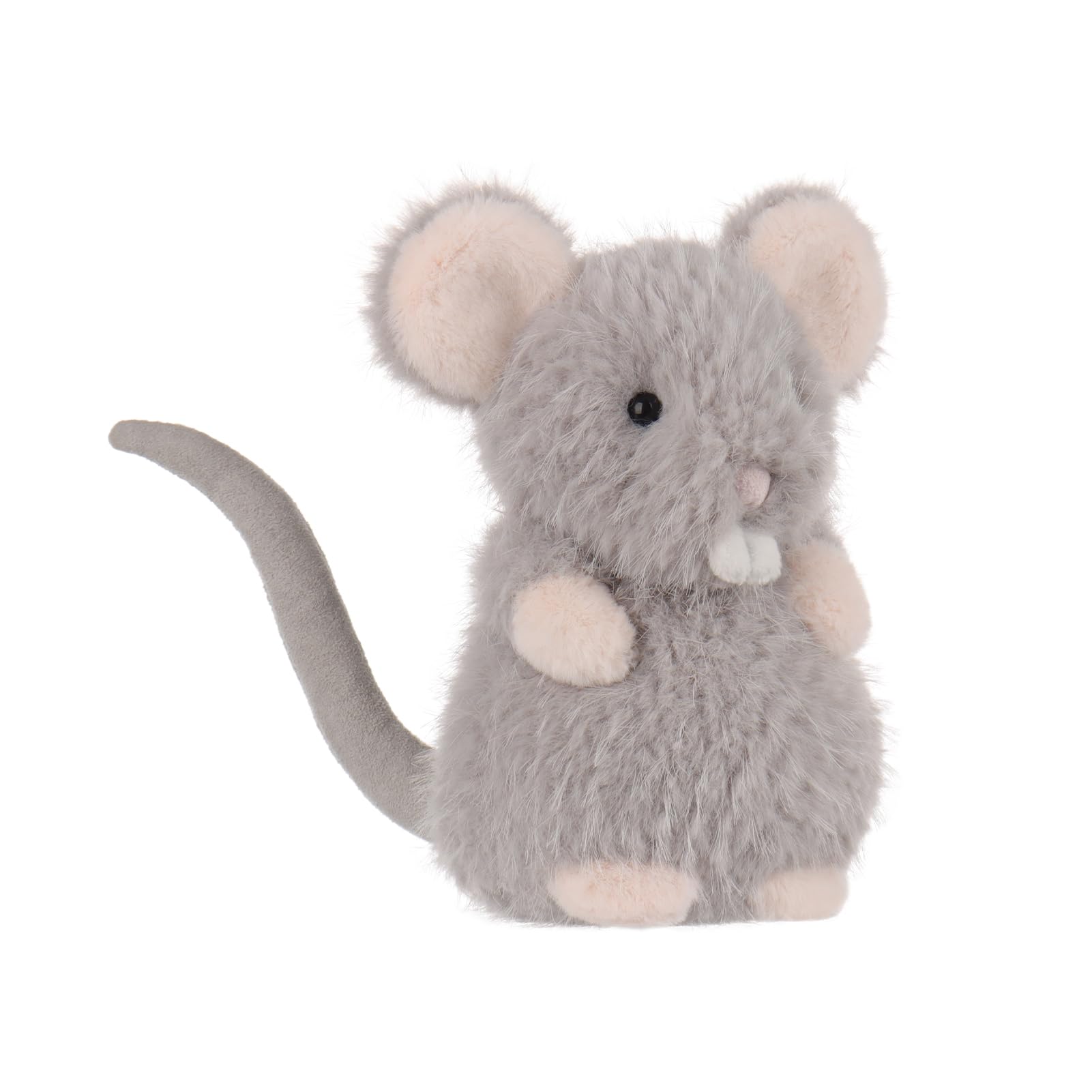 

Apricot Lamb Grey Rat Plush Toy for Soft and Fluffy Grey Rat for Girls and 15cm Kids, Cute, Boys, серый