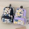 Stylish Unisex Nylon Backpack With Animal Pattern Ideal For School And Travel Use