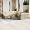 VidaXL Garden Lounge Set with 12 Pcs Cushions, Patio Sofas, Patio Furniture Set, Outdoor Furniture, Beige 3224861