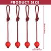 4 Pieces Dog Rope Ball Dog Ball On A Rope, Durable Elastic Solid Rubber Balls Interactive Rubber Ball Chew Toys For Small Medium