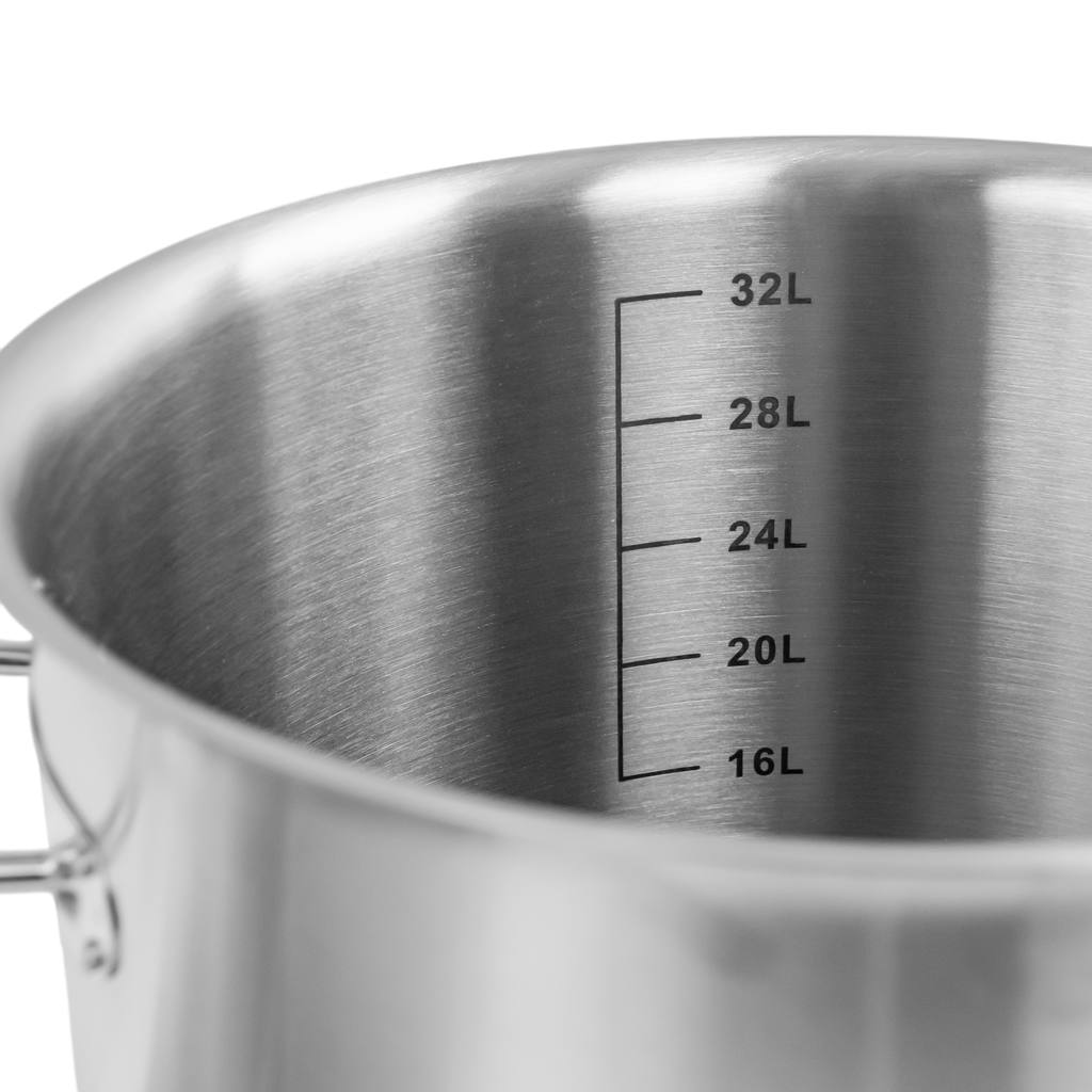 Tall Catering Pot with Lid Mega-M Standard 36l Dia. 36 Cm X H 36 Cm N