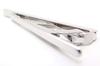 TATEOSSIAN Grid Long Tie Bar Tie Tie (Rhodium) (Tie Pin, Clip, Clip)