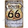 Route 66 Metal Sign House Plaque Metal Poster Tin Sign Plate Wall Posters Vintage Retro Aesthetic Room Decor Wall Art Decoration
