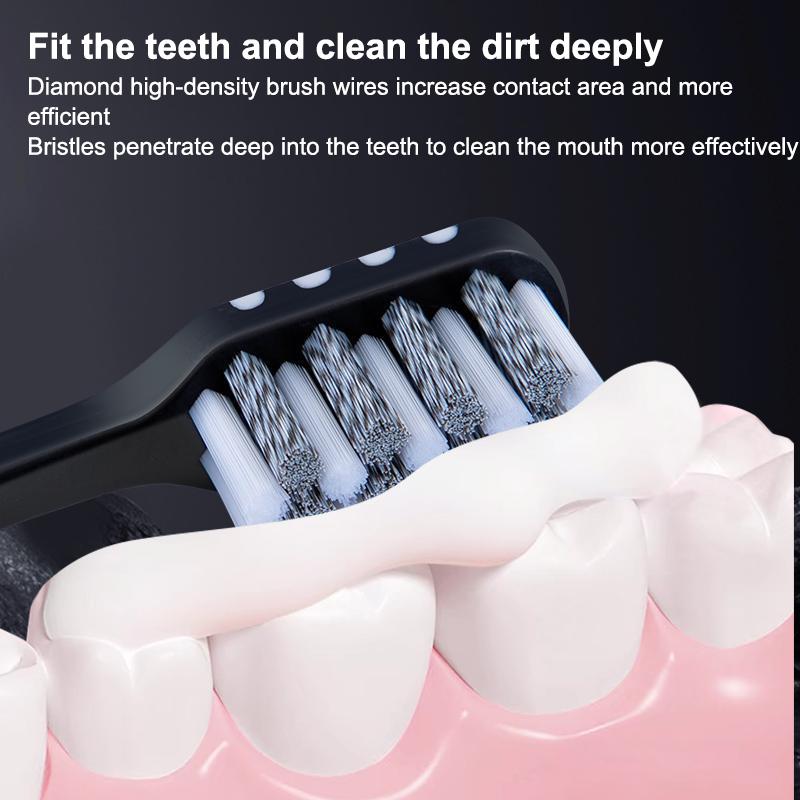 2 Pcs Whole Mouth Clean Toothbrush Ultra-Fine Soft Hard Bristle Toothbrush For Adults Excellent Cleaning Effect Whitening Teeth