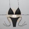 2026 European & American Cross-Border High-End Lace-Up Bikini Set for Women