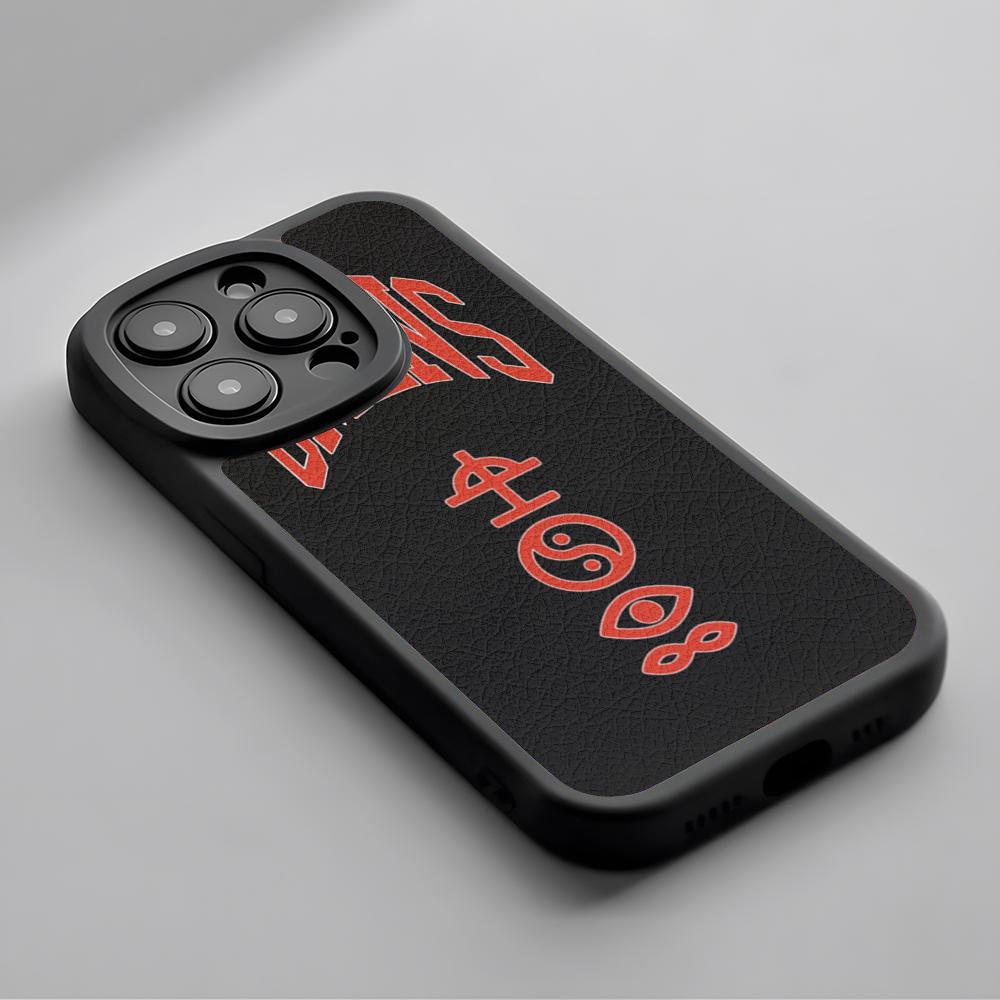 Cool fashion Badd Omens band poster Phone Case For iPhone 16 15 14 13 12 11 Plus Pro Max Lambskin Silicone Cover black
