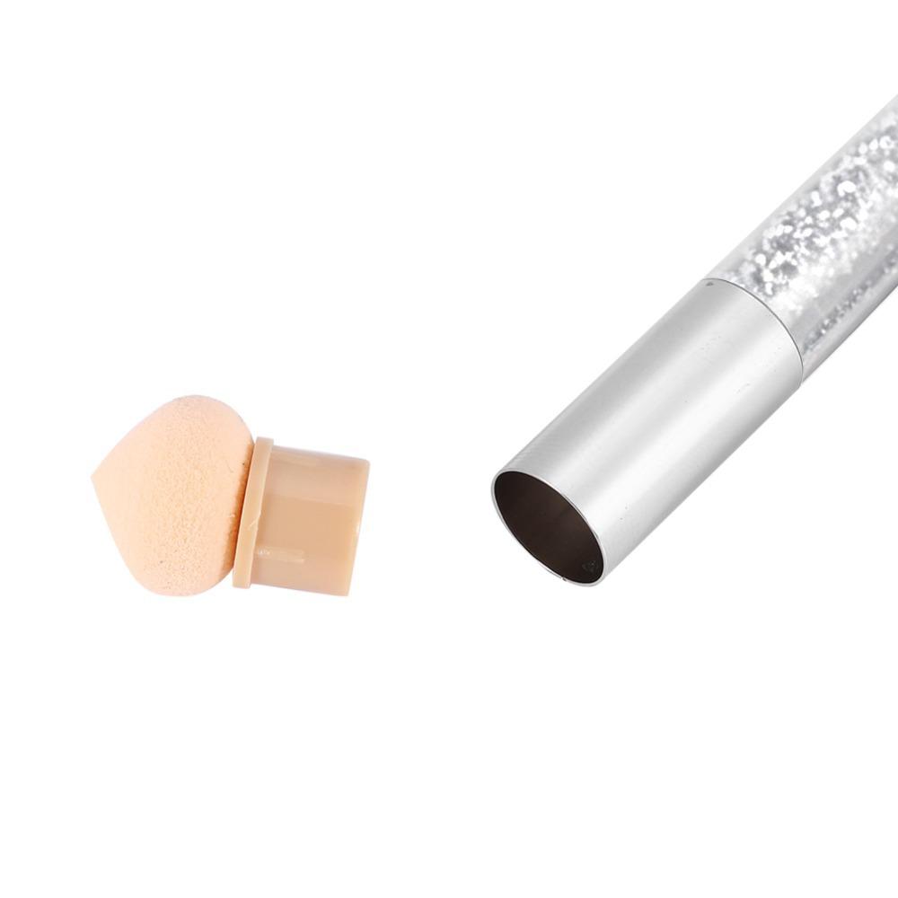 4 Extra Sponge Heads Nail Art Pen Double End Nail Art Sponge Brush Gradient Shading