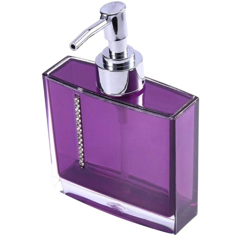 5-teiliges Acryl Badezimmer Organizer Set einschließlich Seifenspender, Zahnbürstenhalter, Becher, Tasse, Luxus Waschtischzubehör