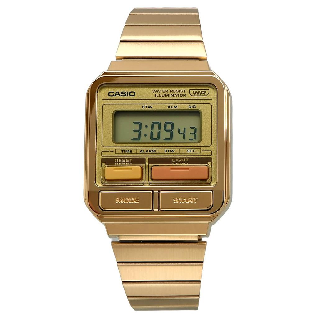 Casio Digital Watch Vintage Series Unisex Metal Band Gold Overseas Model [Casio] A120WEG-9A [Item]