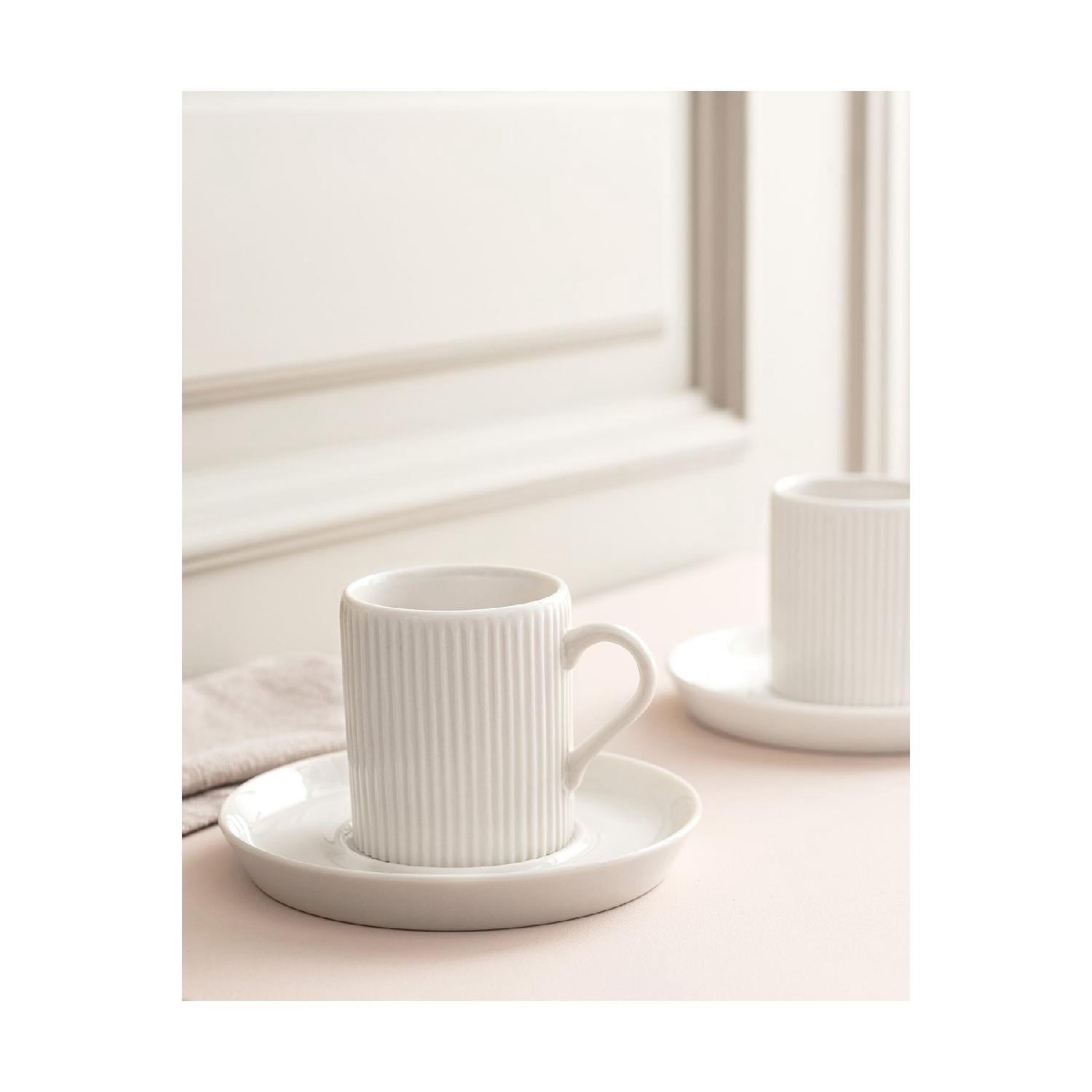 

Набор кофейных чашек Linne, 6 предметов белый