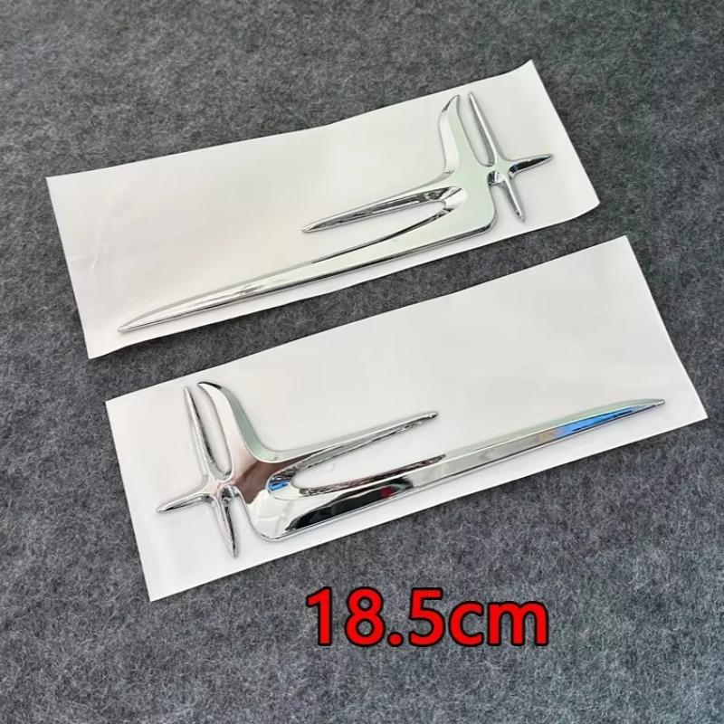 For Mercedes Benz fender side angel wing labels C-class E-class C200L extended version refit accessories pair decals stickers RX7