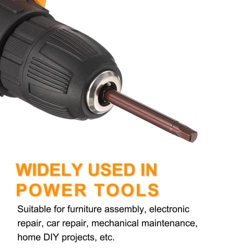 uxcell S2 Hex Bit Precision Screwdriver, Magnetic Adsorption, Hexagon Bit for Electric Screwdrivers, H2, 75mm Length