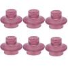Set of 6 Striped Glass Holders for Candle Flowers, Enhancing Homes Aesthetic Add Touch of Luxury Homes
