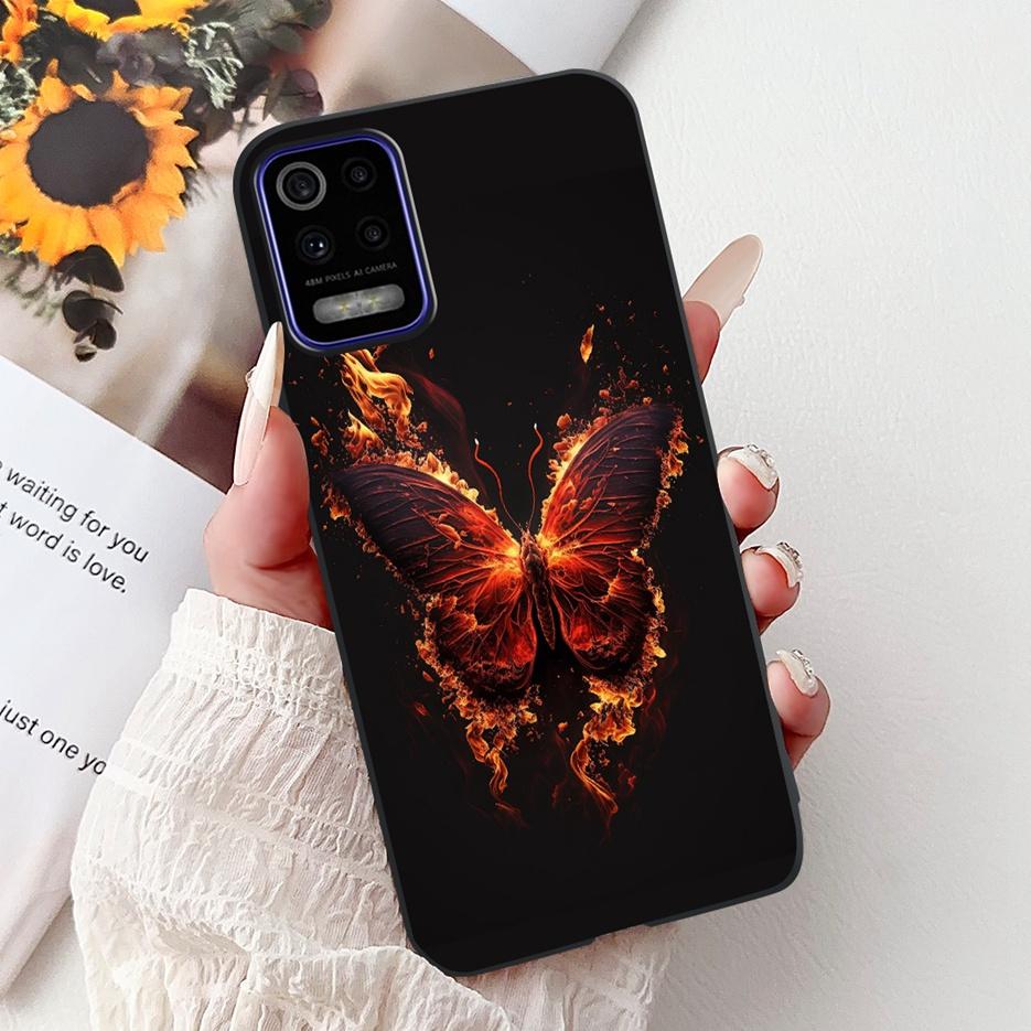 For LG K52 K62 2020 Case LM-K520 LM-K525 Stylish Love Heart Painted Cover Soft TPU Phone Case For LG K62 K 52 LGK52 LGK62 Fundas