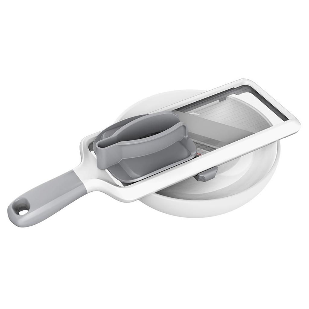 Vegetable Grater Cucumber Slicer - Multi Handheld Mandoline Slicer with Adjustable Stainless Steel Blade - Cheese Grater