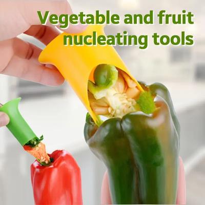 Pepper Corer Chili Seed Remover Jalapeno Peppers Cucumber Tomato Deseeder Twist Seed Bell Core Separator Cutter Kitchen Tool