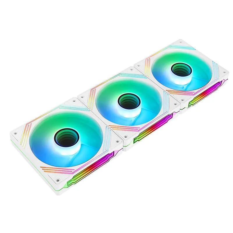 

UPSIREN PF-14 PRISM 4PRO Computer Chassis Fan 14cm ARGB 4 Pin PWM Quiet Cooling Fan 12V Large Air Volume 61.5CFM/650-1800RPM WT REVERSED 1PCS