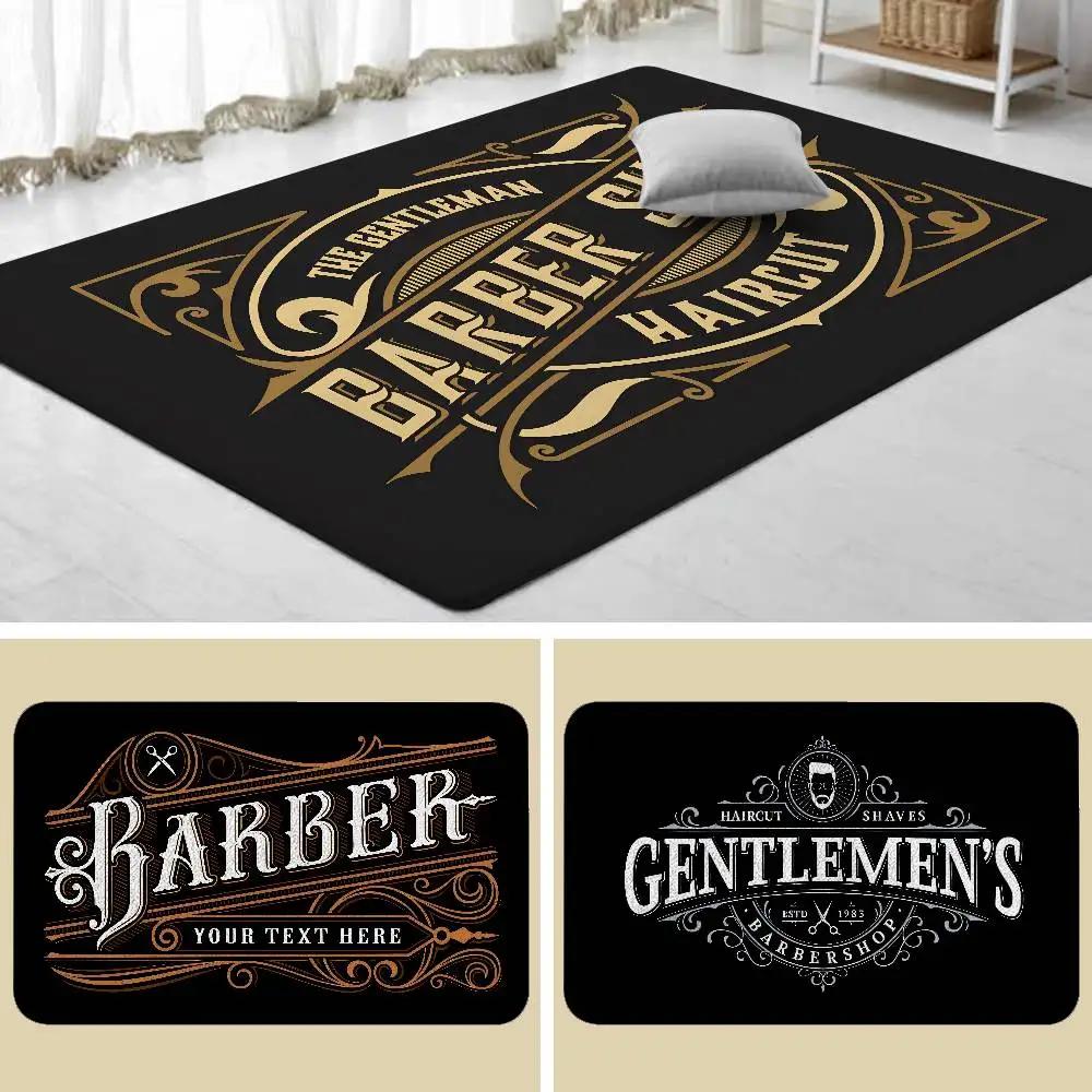 Barber Shop Sign Floor Mat Living Room Rug For Bedroom Welcome Mat Outdoor Rug