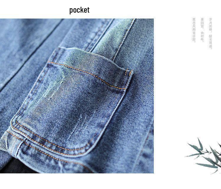 Women's Plus Size Stylish Denim Jacket - Versatile Casual Short Suit for Spring and Autumn