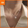 S925 Sterling Silver Necklace For Women Men Fashion Minimalist Pendant Necklaces Charm Simple Heart Necklace Birthday Gift