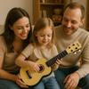 Classical Acoustic Guitar For Children 4 Strings Musical Instrument Pick