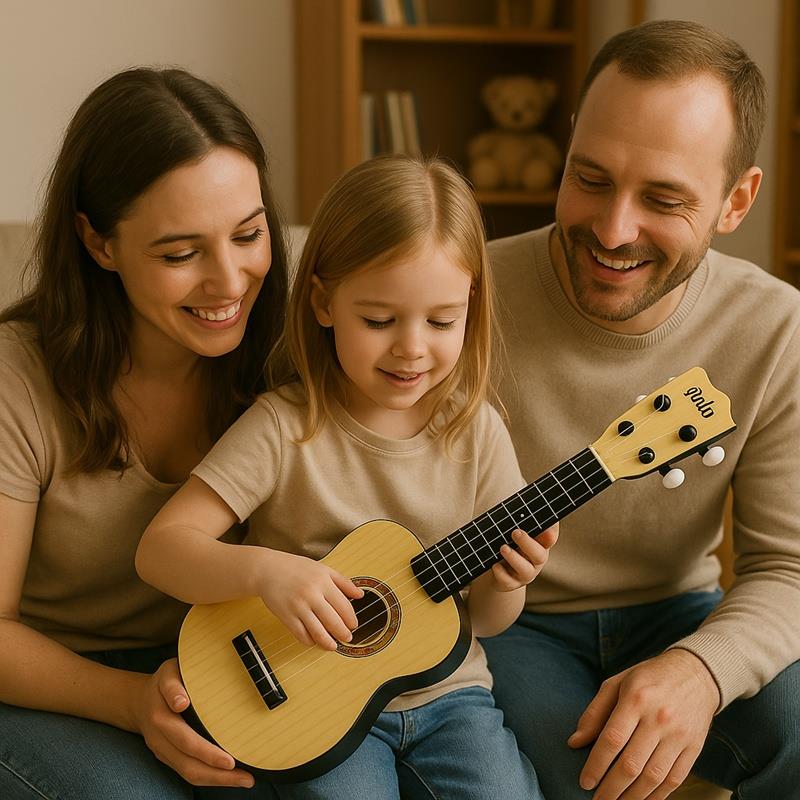 Classical Acoustic Guitar For Children 4 Strings Musical Instrument Pick