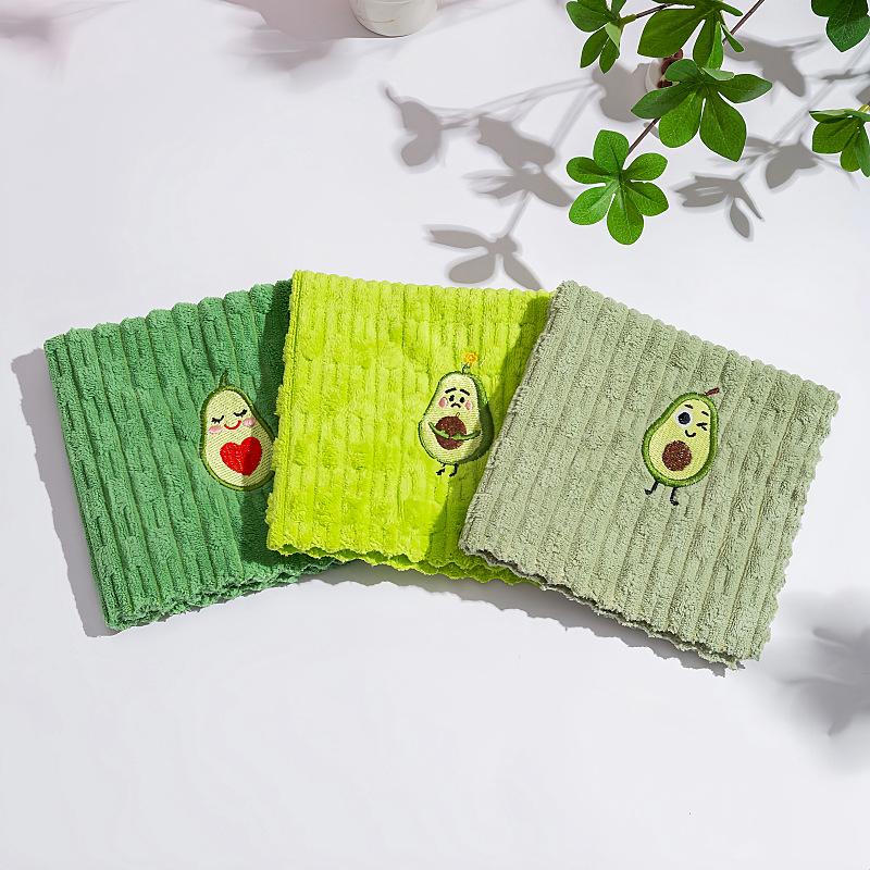 Впитывающая Тряпка Обеззараживание Милая Вышитая Тряпка Кухонная Тряпка для Уборки Вышитый Квадратный Платок Утолщенная Двусторонняя Высококачественная Тряпка
