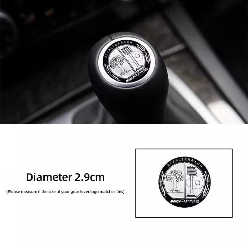 GLC GLB Car Gearbox Control Lever Sticker Shift Handle Decals Accessories For Mercedes Benz AMG W204 W205 W203 W211 W212 W213 W