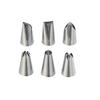 Tiger Crown Silver Tips, 26 X 40mm, New Wide, 6-Piece Stainless Steel Shaving Tip, 393, Pack of 6