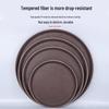 Maidekai Tempered Non-Slip Round Serving Tray