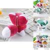 Soft Husky Plush Keychain Charming Dog Toy With Pp Cotton Filling