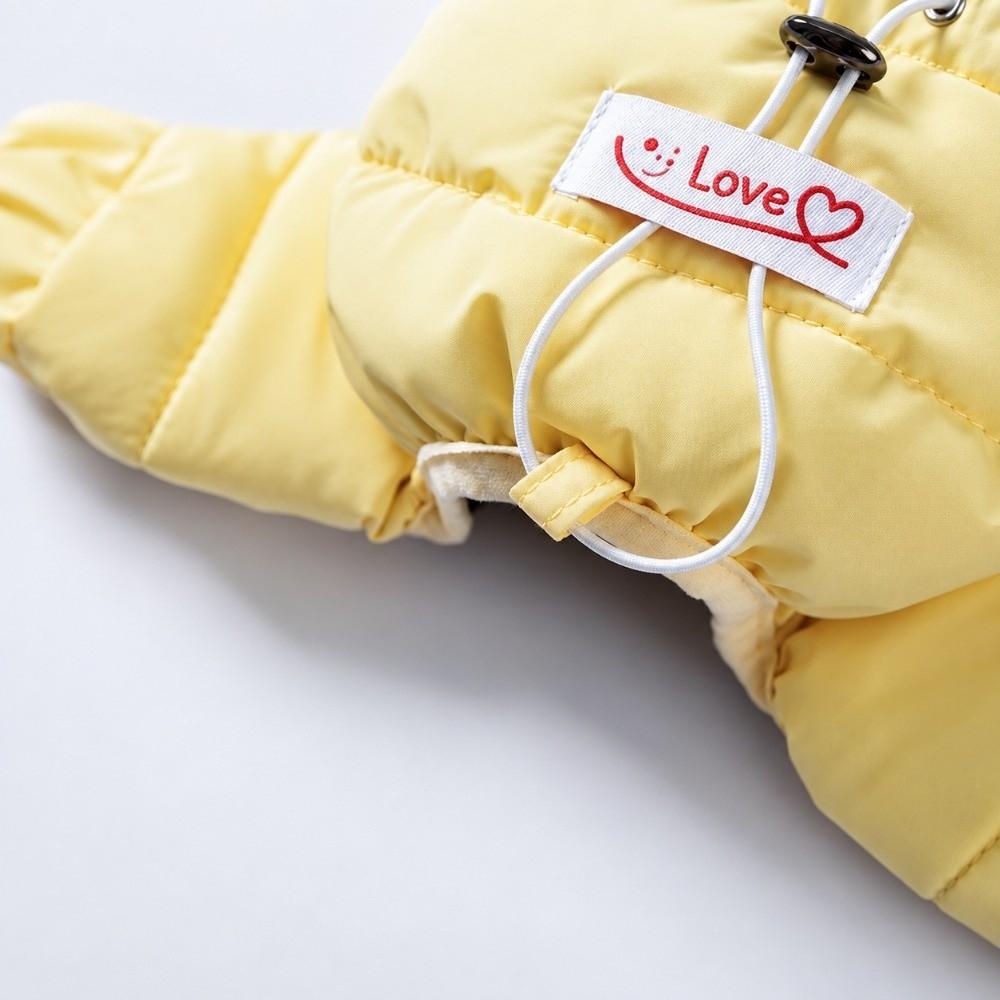 Waterproof Fabric Dog Jumpsuit Padded Cotton Puppy Down Jacket Dog Clothes For Small Medium Dogs