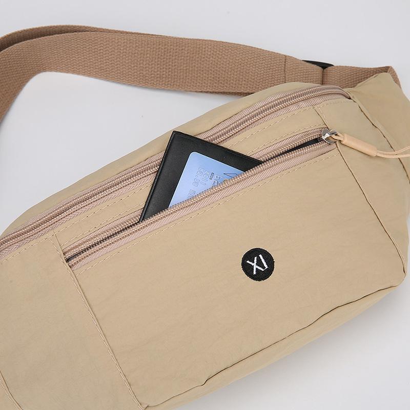 Women's Large nylon Waist Bag Casual Travel Phone Belt Pouch Fanny Pack Banana Bag - Fashionable Belt Bag for Women