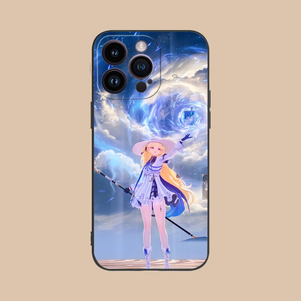 

Wuthering Waves Phoebe Phone Case for iPhone 17 16 15 14 13 12 11 X XR XS 8 7 Air Pro Max Plus Mini Colorful Cover Pretty Cover iPhone 7 Plus