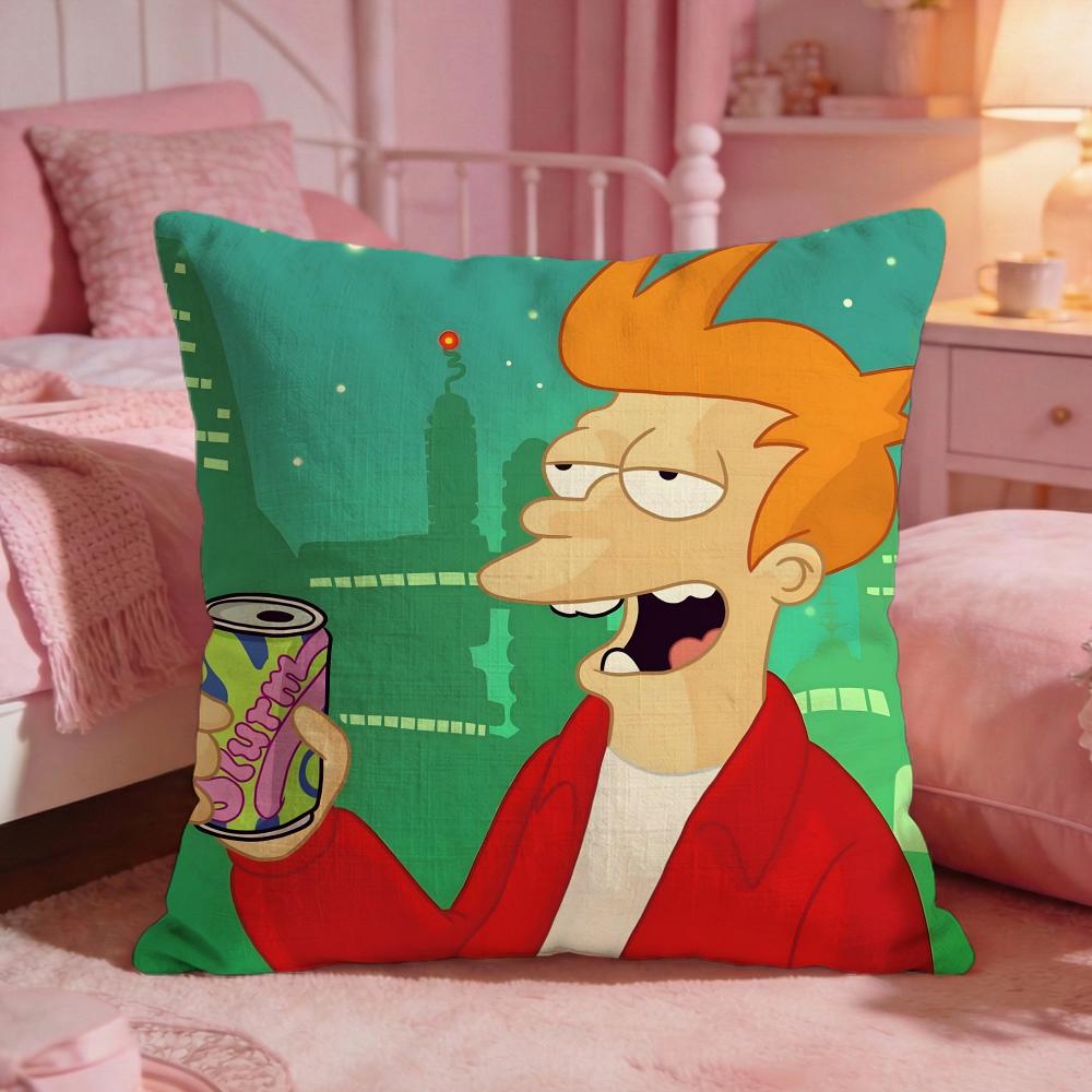 FFuturamas Classic Anime Cushion Cover Premium Comfort Reversible Pillow Cove Two In One Design For Any Room  Car Interior