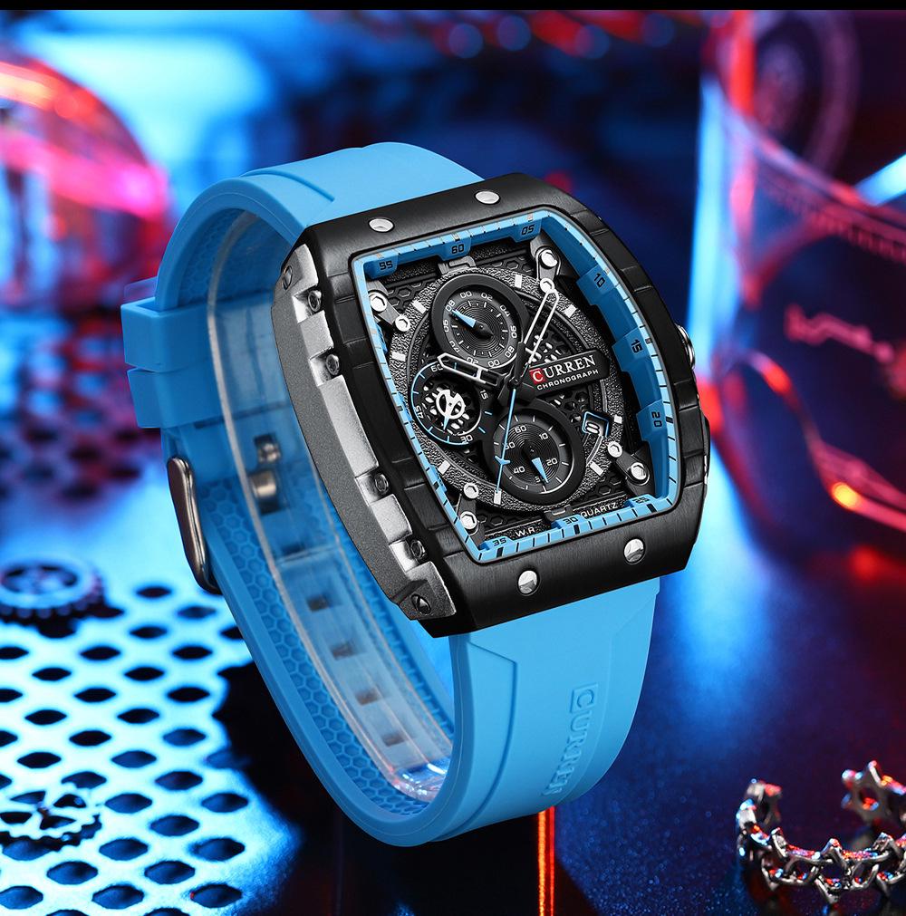 CURREN Men's Multifunction Chronograph Sports Watch 8442