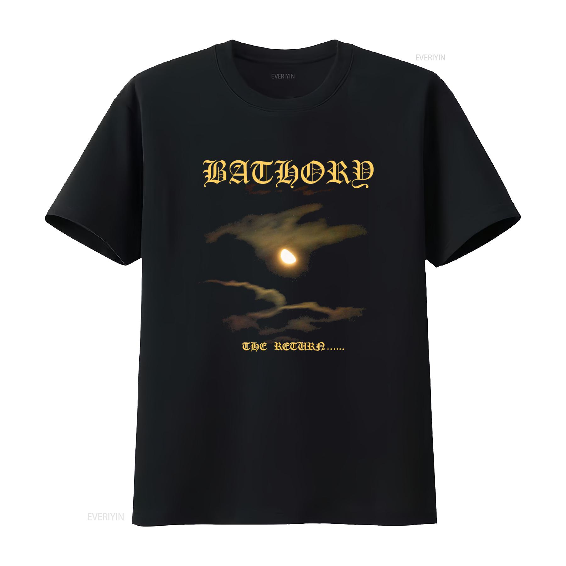 

Authentic BATHORY The Return Quorthon Design T Shirt for Men S M L XL Official NEW vintage Washed Versatile Soft 4XL