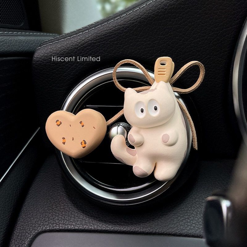 Cute Cat Car Air Freshener Diffuser Stone Car Air Conditioning Vent Decoration Perfume Car Interior Fragrance Ornament