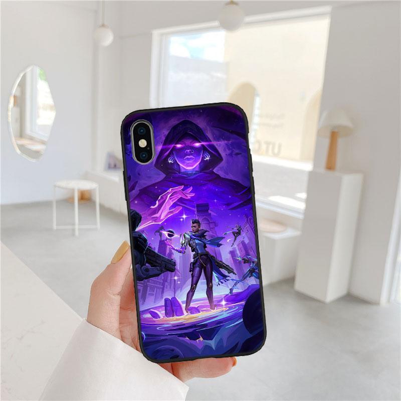 LO92 V-VALORANT Soft Shell Phone Case for Redmi Note 10 11 12 Pro Max 10S 10C 10T 11A 11S 12S 12C