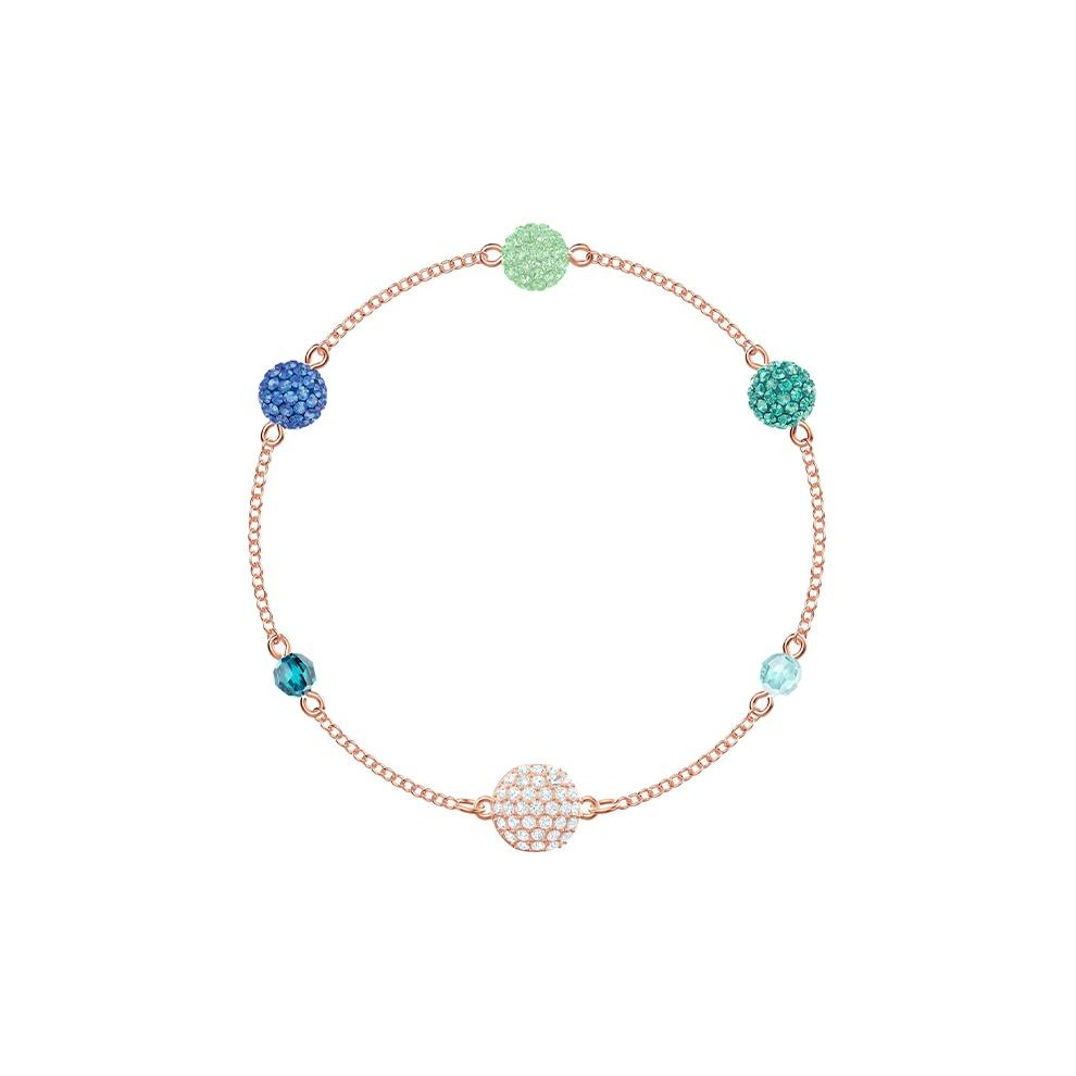 Swarovski Versatile Magic Chain Remix Colorful Classic Womens Bracelet Women bracelet 5462653 Box (Random Color),F,Rose Gold-tone Plated