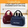 Canvas Lunch Bag With Large Capacity For Students And Commuters