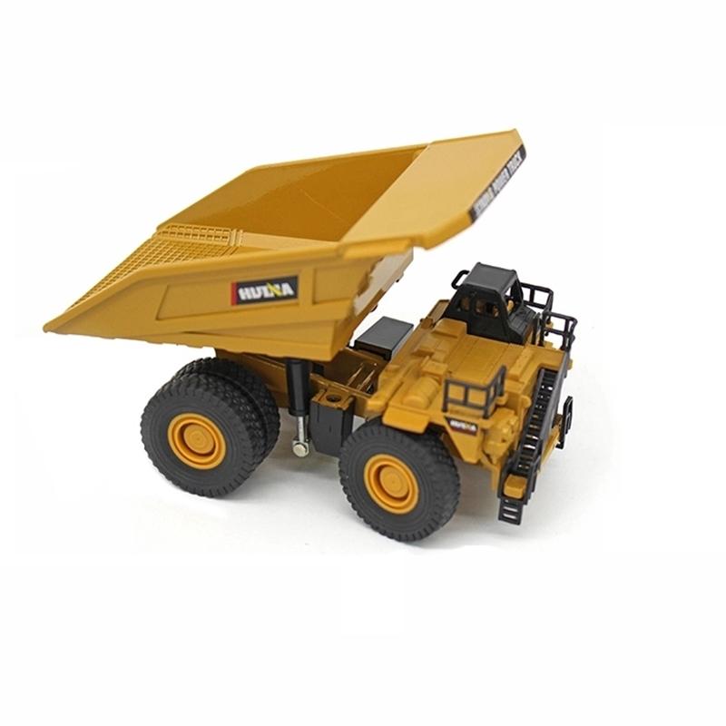 Huina 1812 1/60 Small Diecast Alloy Dump Loading Truck Model Metal Die Cast Car Toys Young Boys Vehicle Collection Household Decoration Present