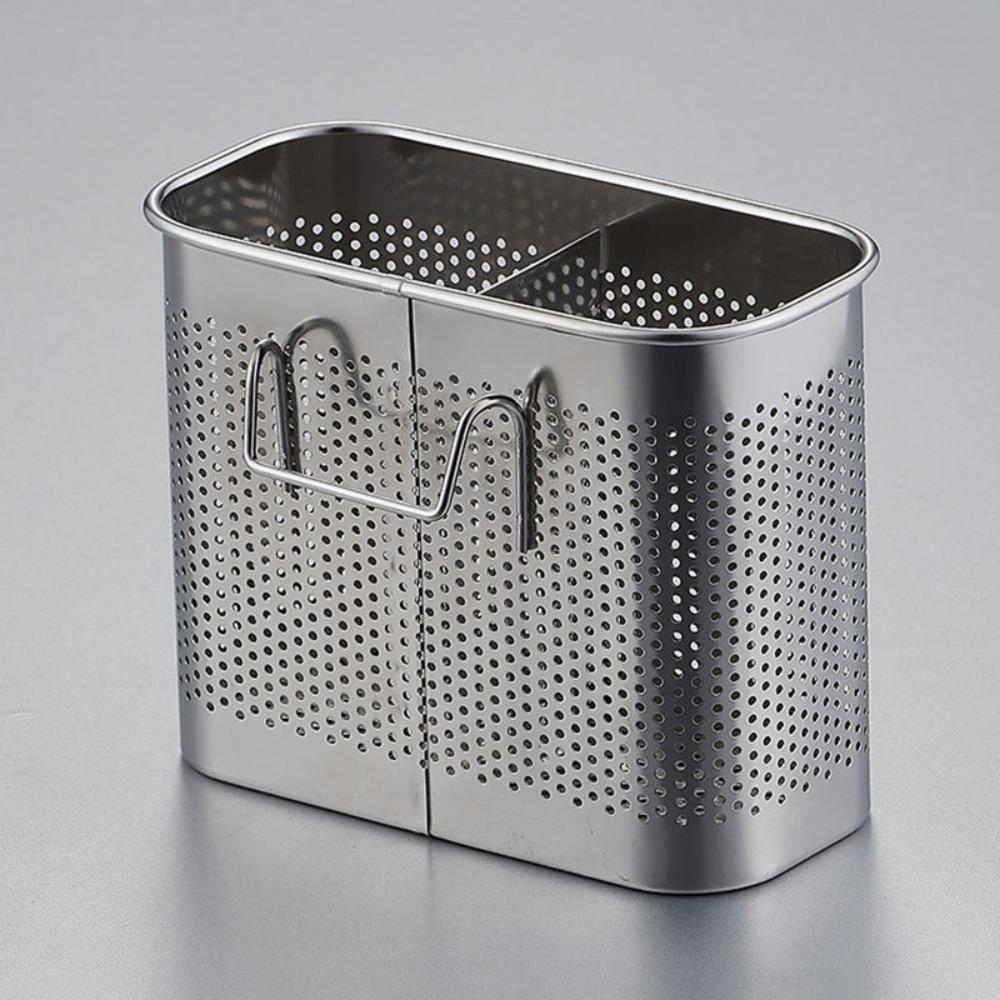 Square Cookware Rack Organizer Cutlery Dryer Drainer Shelf Chopsticks Fork Spoon Holder Stainless Steel Chopstick Holder